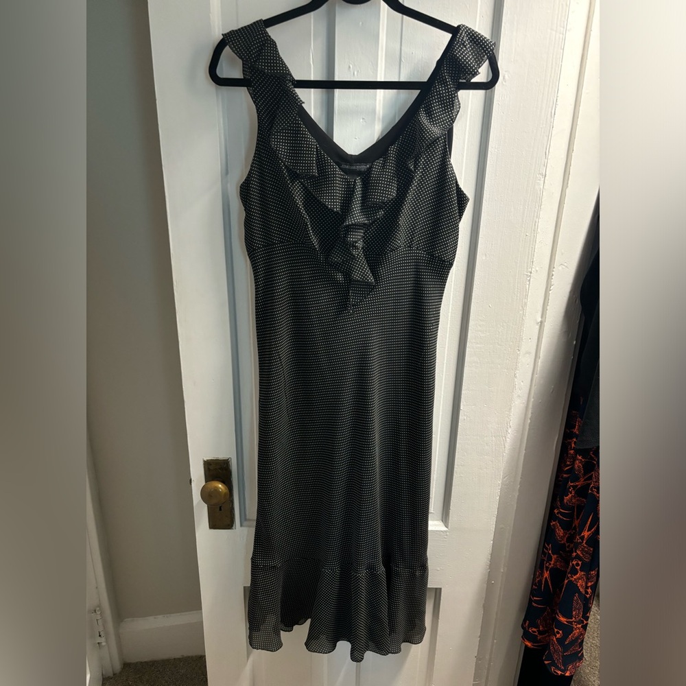 Jonathan Martin studio dress black polka dots size 12 wore a couple times $50